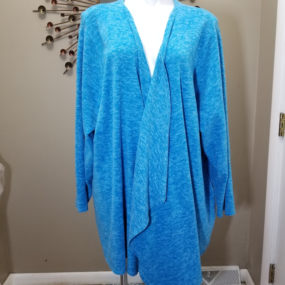 Catherines Open Front Fleece Cardigan NWT